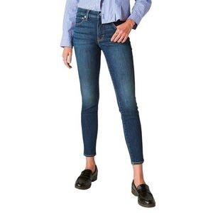 Lucky Brand Midrise Ava Cropped Blue Stretchy Jeans
